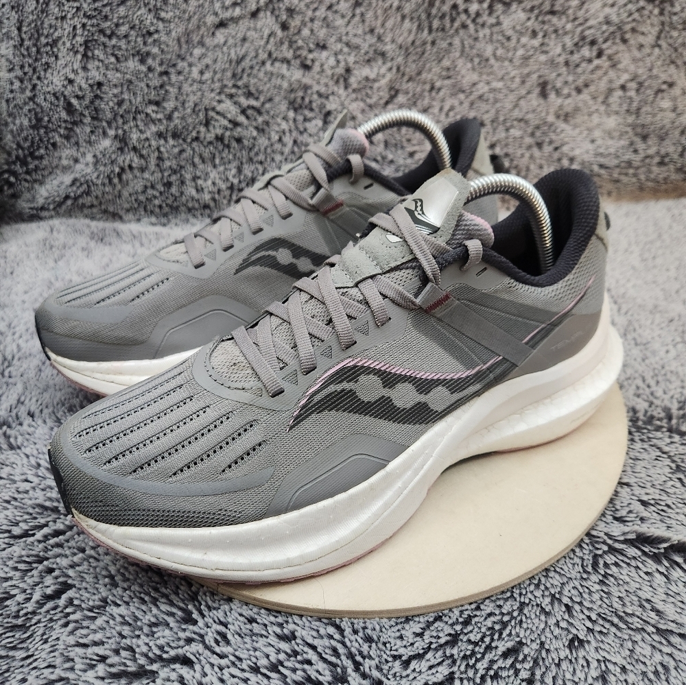 Saucony Tempus Gray Running Shoes Sneakers Women's Size 10.5 - Picture 4 of 9